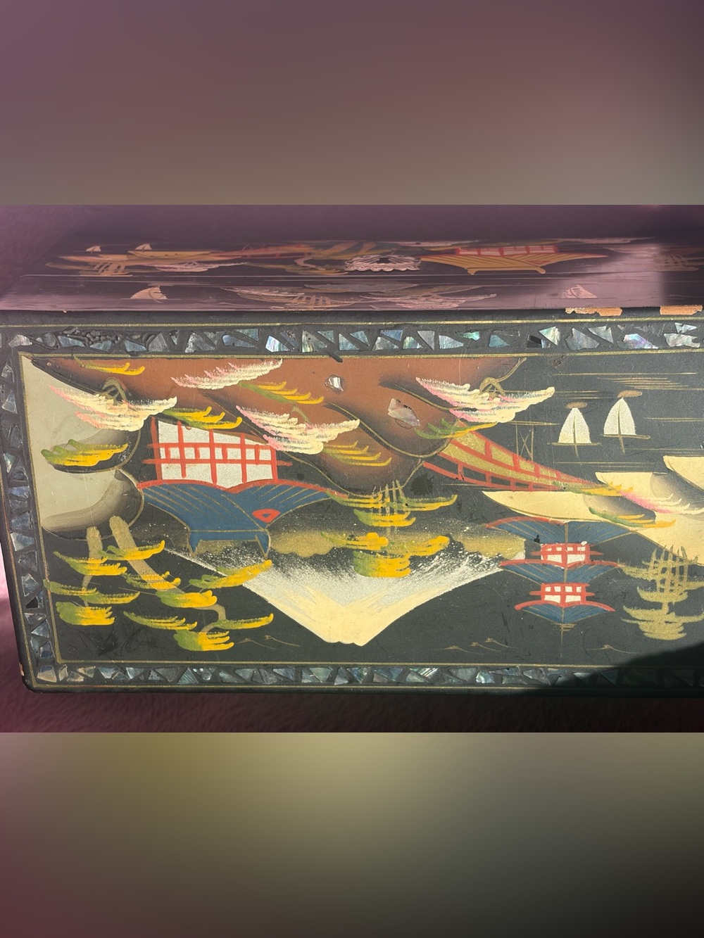 Vintage Japanese music / jewellery box - Picture 2 of 5